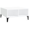 Table basse blanc 60x60x30 cm bois d'ingénierie 631230631230