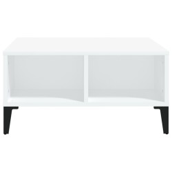 Table basse blanc 60x60x30 cm bois d'ingénierie 631230631230