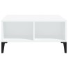 Table basse blanc 60x60x30 cm bois d'ingénierie 631230631230