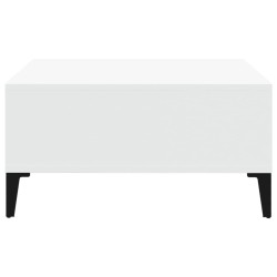 Table basse blanc 60x60x30 cm bois d'ingénierie 631230631230