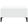 Table basse blanc 60x60x30 cm bois d'ingénierie 631230631230