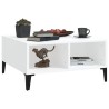 Table basse blanc 60x60x30 cm bois d'ingénierie 631230631230