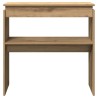 Table console chêne artisanal 80x30x80 cm bois d'ingénierie 631232631232