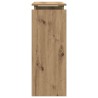 Table console chêne artisanal 80x30x80 cm bois d'ingénierie 631232631232
