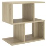 Table de chevet chêne sonoma 50x30x51,5 cm bois d'ingénierie 631237631237