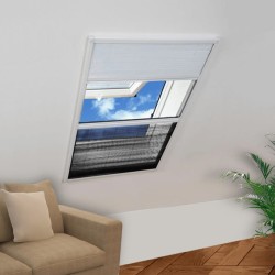 Moustiquaire plissée pour fenêtre 160 x 80 cm avec store occultant 631245631245