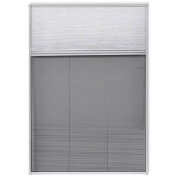 Moustiquaire plissée pour fenêtre 160 x 80 cm avec store occultant 631245631245