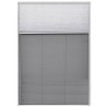 Moustiquaire plissée pour fenêtre 160 x 80 cm avec store occultant 631245631245