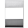 Moustiquaire plissée pour fenêtre 160 x 80 cm avec store occultant 631245631245