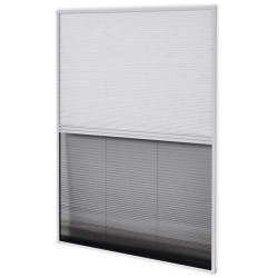 Moustiquaire plissée pour fenêtre 160 x 80 cm avec store occultant 631245631245