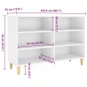 Buffet blanc 103,5x35x70 cm bois d'ingénierie 631248631248