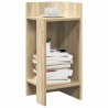 Table d'appoint avec étagère chêne sonoma 25,5x27x60 cm 631250631250