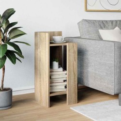 Table d'appoint avec étagère chêne sonoma 25,5x27x60 cm 631250631250