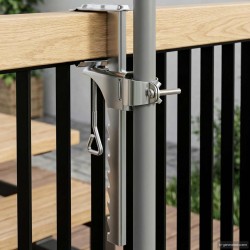 Pied de parasol Argenté Acier 631255631255