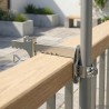 Pied de parasol Argenté Acier 631255631255