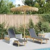 Parasol Tiki avec toile en feuille de bananier 180 cm en bambou 631256631256
