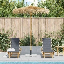 Parasol Tiki avec toile en feuille de bananier 180 cm en bambou 631256631256