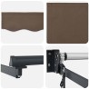 Auvent rétractable Taupe 3,5 x 2 m Polyester et métal 631261631261