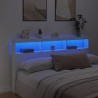 Armoire tête de lit avec LED blanc 180x17x102 cm 631262631262