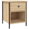 Table de chevet chêne sonoma 40x42x50 cm bois d'ingénierie 631267631267
