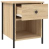 Table de chevet chêne sonoma 40x42x50 cm bois d'ingénierie 631267631267