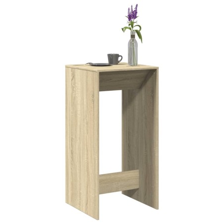 Table de bar chêne sonoma 51x50x103,5 cm bois d'ingénierie 631268631268