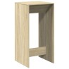 Table de bar chêne sonoma 51x50x103,5 cm bois d'ingénierie 631268631268
