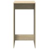 Table de bar chêne sonoma 51x50x103,5 cm bois d'ingénierie 631268631268