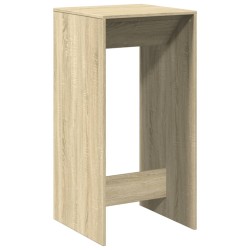 Table de bar chêne sonoma 51x50x103,5 cm bois d'ingénierie 631268631268