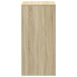 Table de bar chêne sonoma 51x50x103,5 cm bois d'ingénierie 631268631268