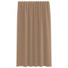 Rideaux en voile à œillets 2 pcs marron clair 631271631271