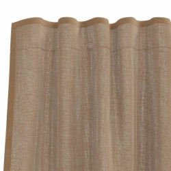 Rideaux en voile à œillets 2 pcs marron clair 631271631271