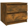 Table de chevet Chêne fumé 50x39x43,5 cm Bois d'ingénierie 631272631272