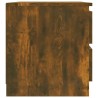 Table de chevet Chêne fumé 50x39x43,5 cm Bois d'ingénierie 631272631272