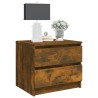 Table de chevet Chêne fumé 50x39x43,5 cm Bois d'ingénierie 631272631272