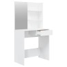 Ensemble de coiffeuse Blanc brillant 74,5x40x141 cm 631274631274