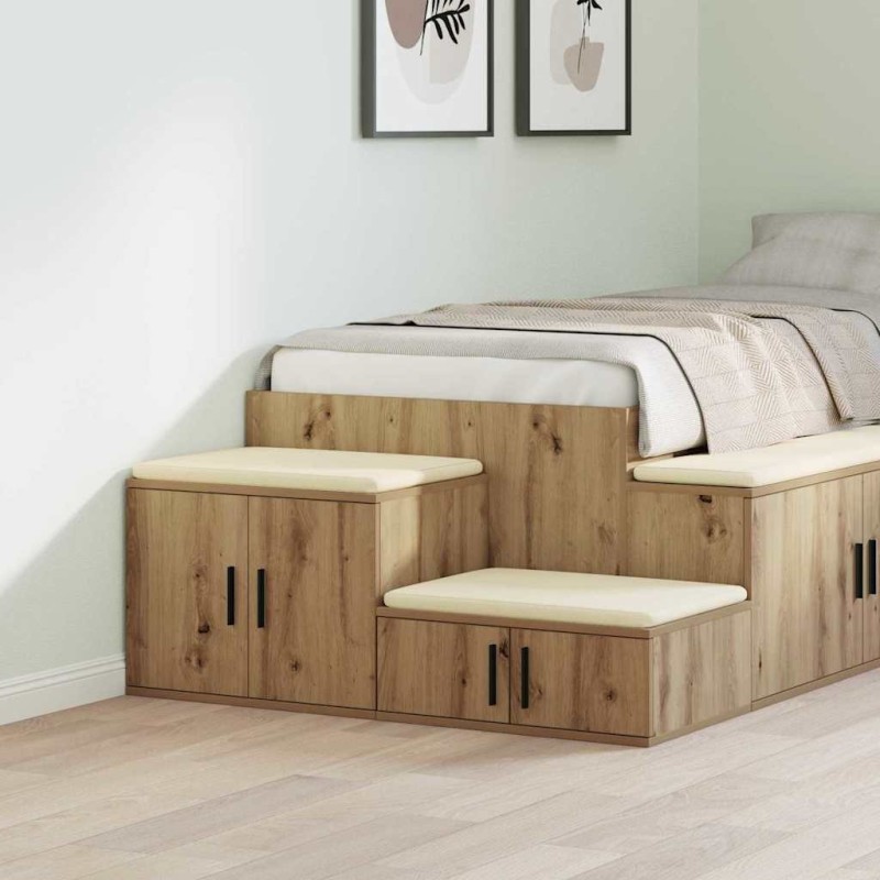 Armoire de rangement 2 pc Chêne artisanal 118 x 41 x 40 cm 631283631283