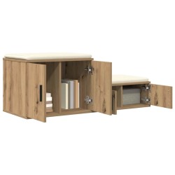 Armoire de rangement 2 pc Chêne artisanal 118 x 41 x 40 cm 631283631283