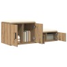 Armoire de rangement 2 pc Chêne artisanal 118 x 41 x 40 cm 631283631283