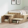 Armoire de rangement 2 pc Chêne artisanal 118 x 41 x 40 cm 631283631283