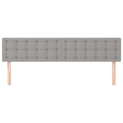 Têtes de lit Gris clair 200x5x78/88 cm Tissu 631297631297
