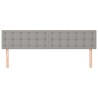 Têtes de lit Gris clair 200x5x78/88 cm Tissu 631297631297