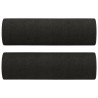 Ensemble de canapés 2 pcs avec coussins noir tissu 631298631298
