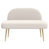 Banc rembourré avec dossier Crème 110 x 60 x 76 cm Bouclé 631300631300