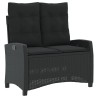 Ensemble à manger de jardin 4 pcs avec coussins noir 631302631302