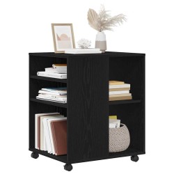 Armoire de rangement avec roue Chêne noir 60 x 53 x 72,5 cm 631305631305