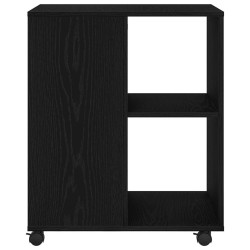Armoire de rangement avec roue Chêne noir 60 x 53 x 72,5 cm 631305631305