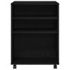 Armoire de rangement avec roue Chêne noir 60 x 53 x 72,5 cm 631305631305