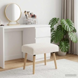 banc Uni Crème 60 x 40 x 45 cm Bouclé 631308631308