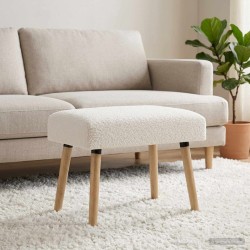 banc Uni Crème 60 x 40 x 45 cm Bouclé 631308631308